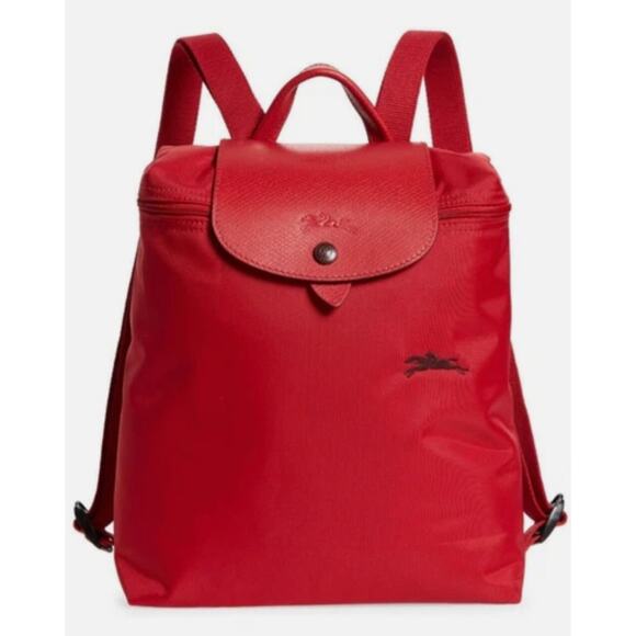 Longchamp Le Pliage Club Backpack in True Red - Picture 1 of 10